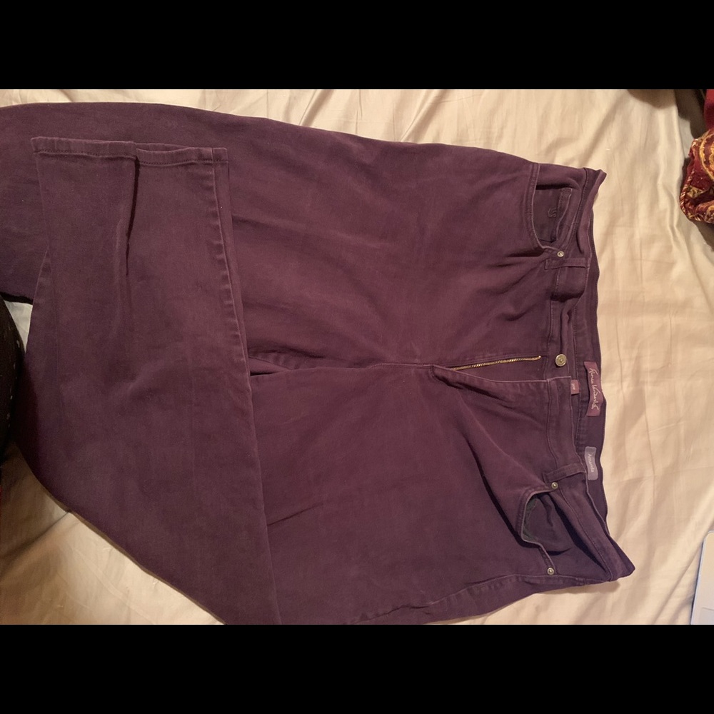 purple jeans